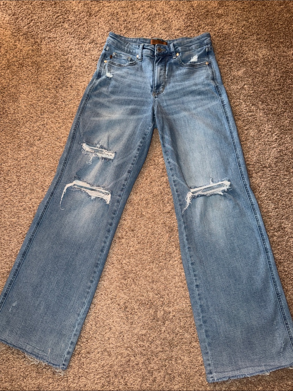 Judy Blue Bayside Bliss Tummy Control Wide Leg Jeans size 7/28